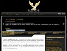 Tablet Screenshot of hawkeyegold.com